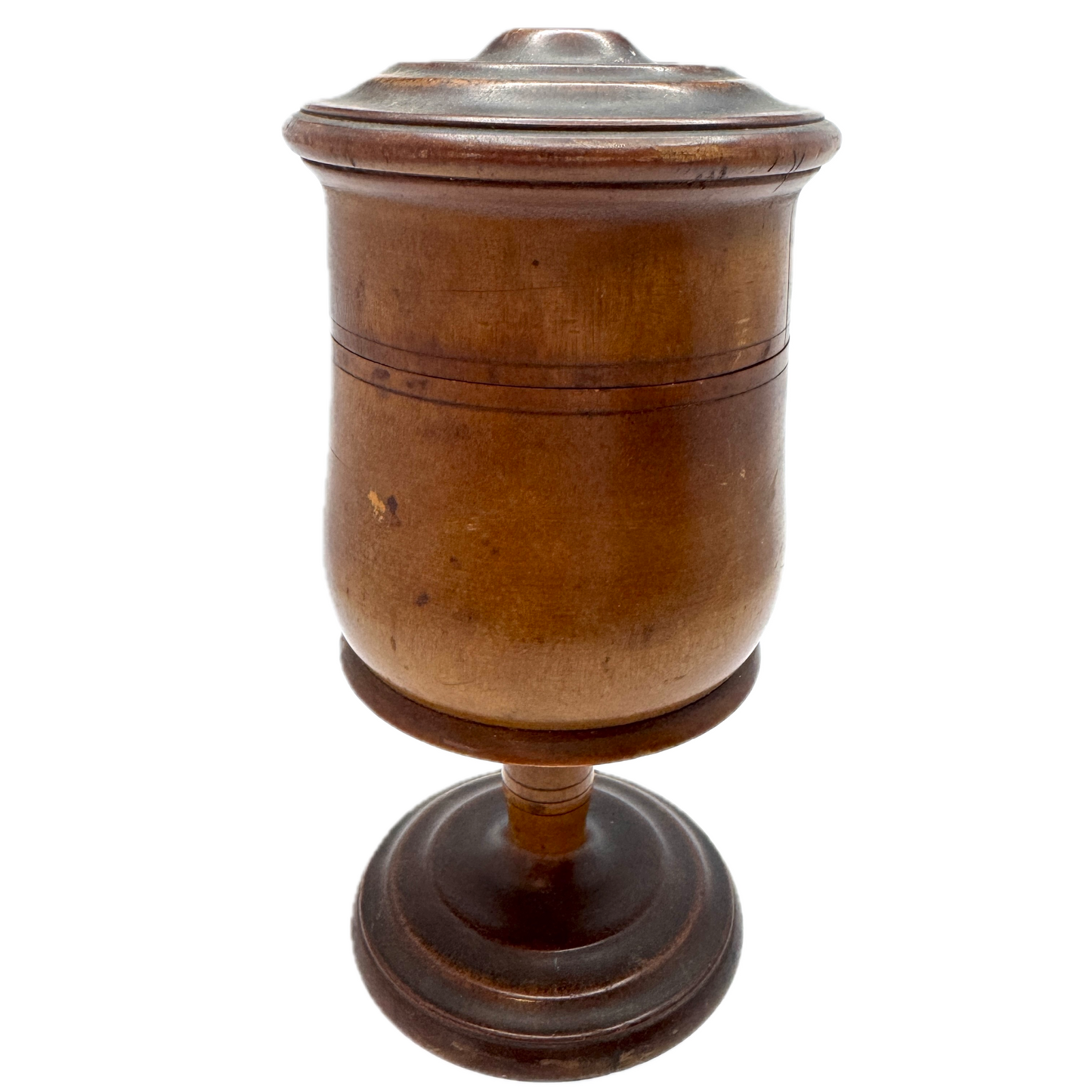 Antique ca year 1800. Scandinavian Apothecary's Treen Cup and Cover