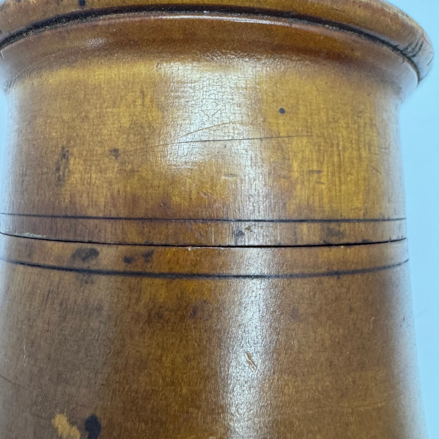 Antique ca year 1800. Scandinavian Apothecary's Treen Cup and Cover