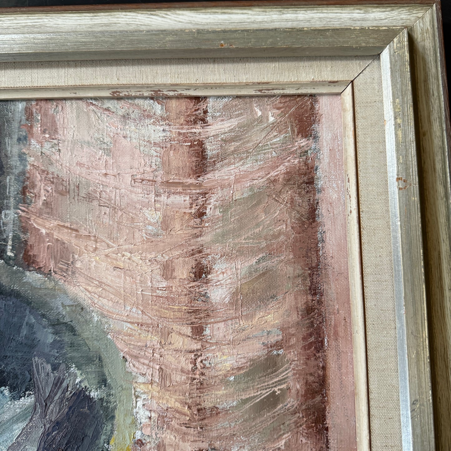 Arrangement in Earth Tones. Vintage Swedish Still Life Oil Painting.