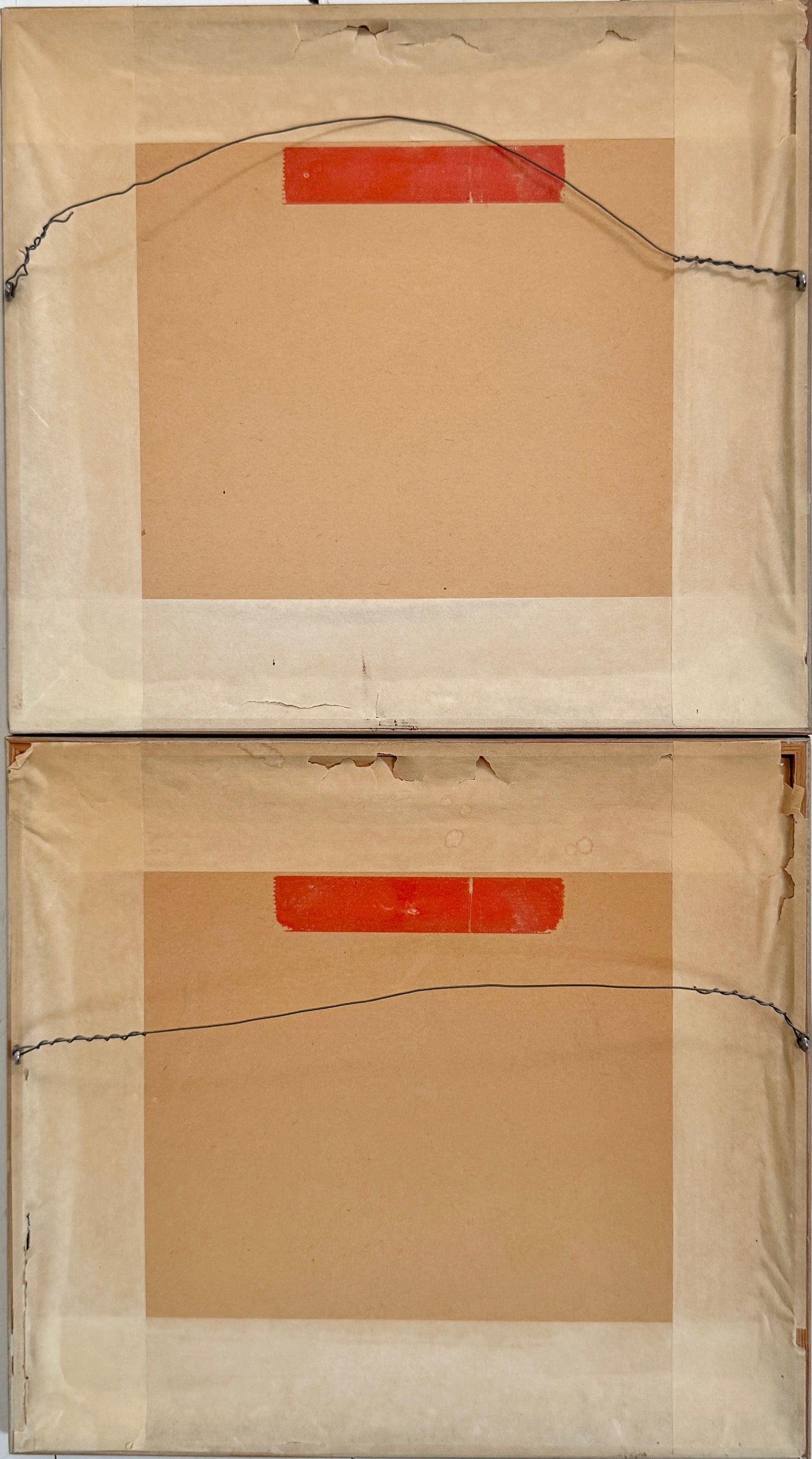 Songs of the Nordic Sea 1962. Vintage Mixed Media Paintings by O. Strömblad.