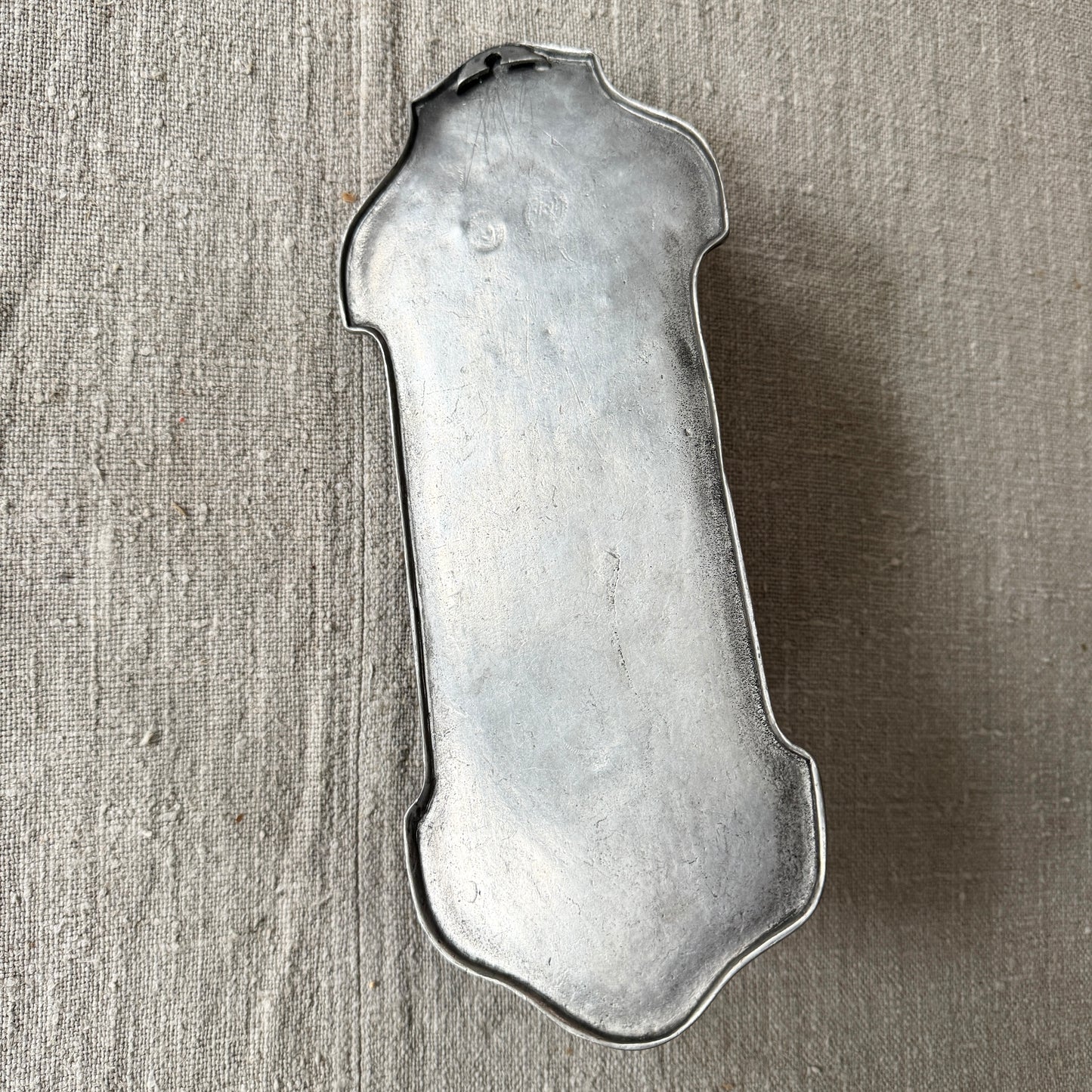Art Deco 1920s. Italian Pewter Wall Sconce Candleholder.
