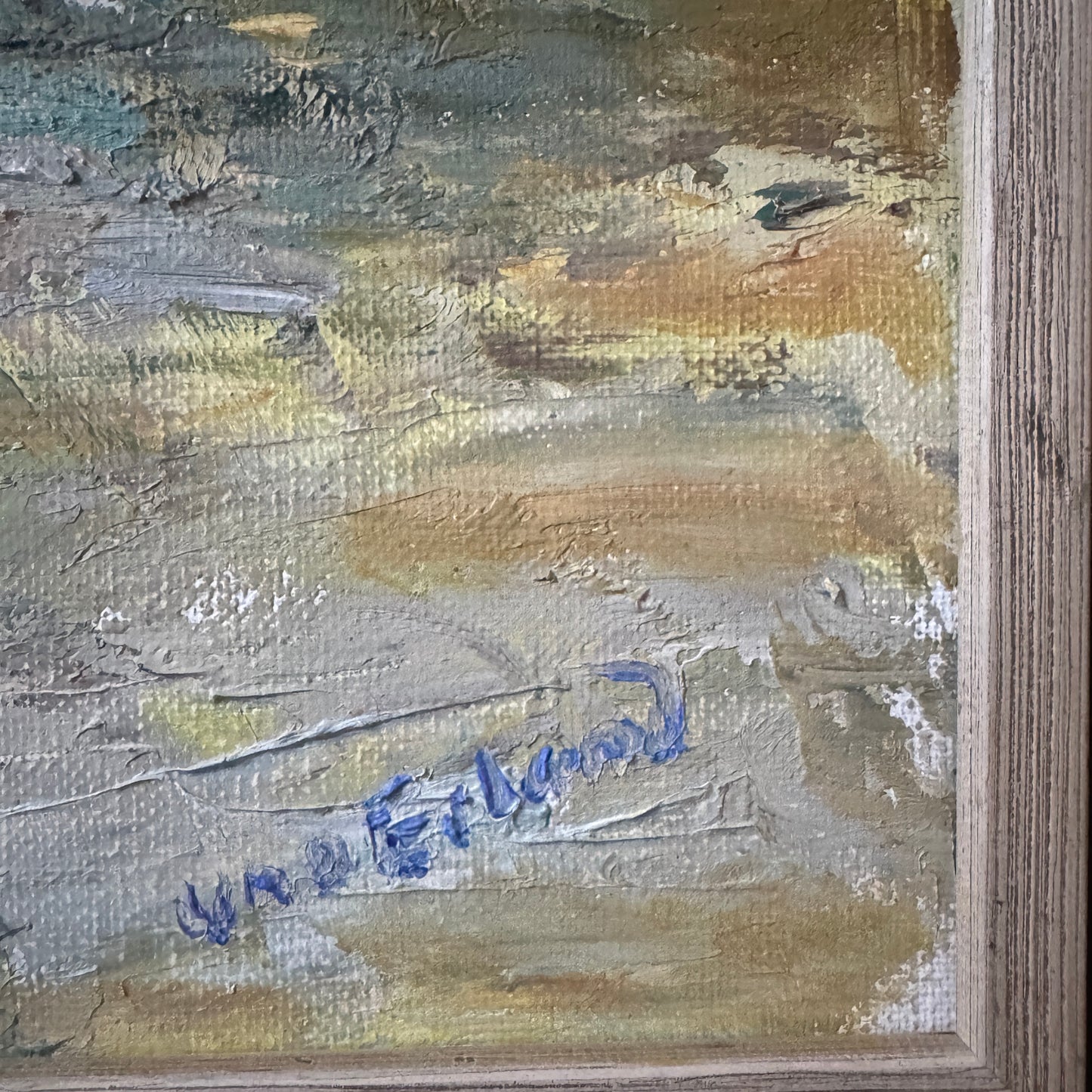 Harvest Guardians. Vintage Swedish Oil Painting by Uno Erland.