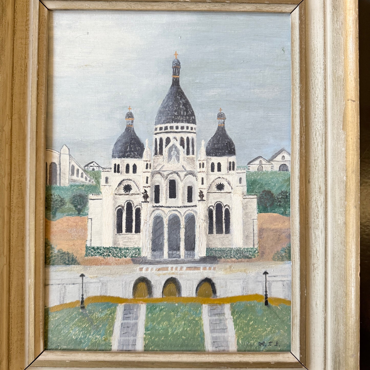 A Swedish Eye on Paris. Vintage Oil Painting Sacré-Cœur.