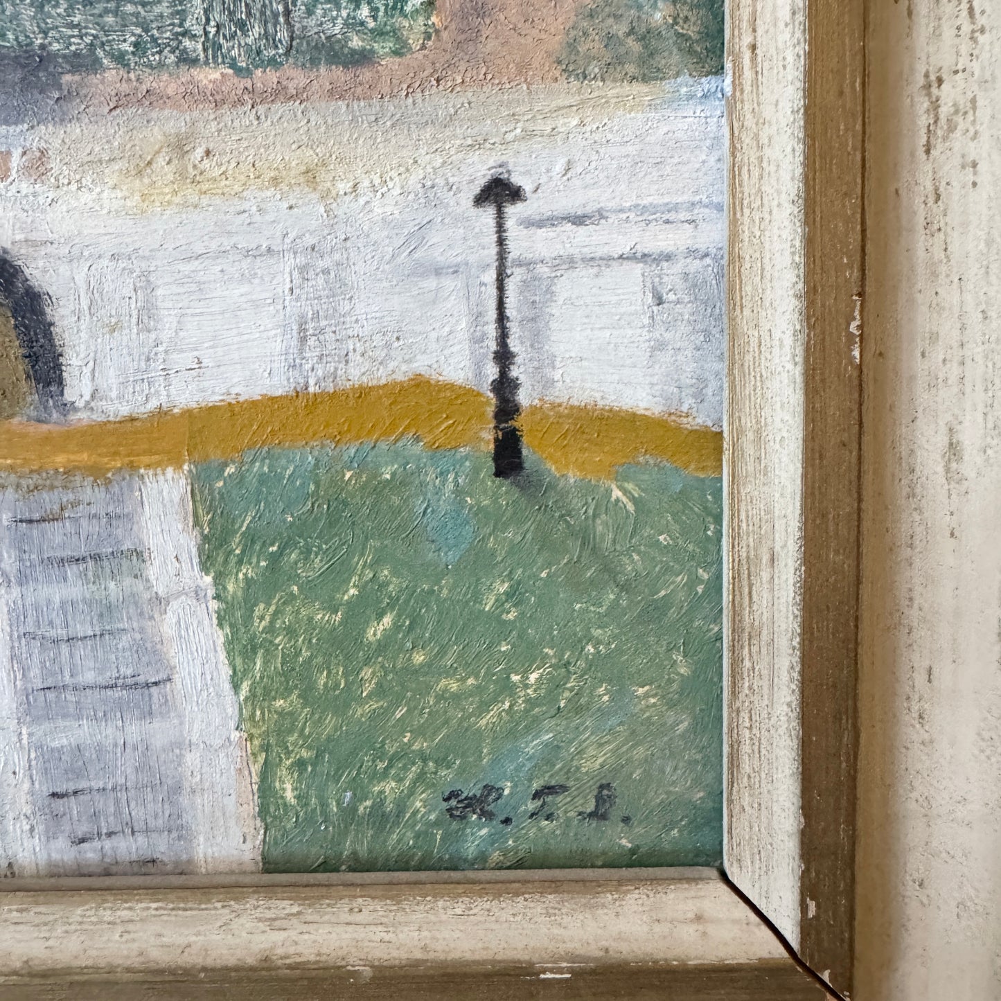 A Swedish Eye on Paris. Vintage Oil Painting Sacré-Cœur.