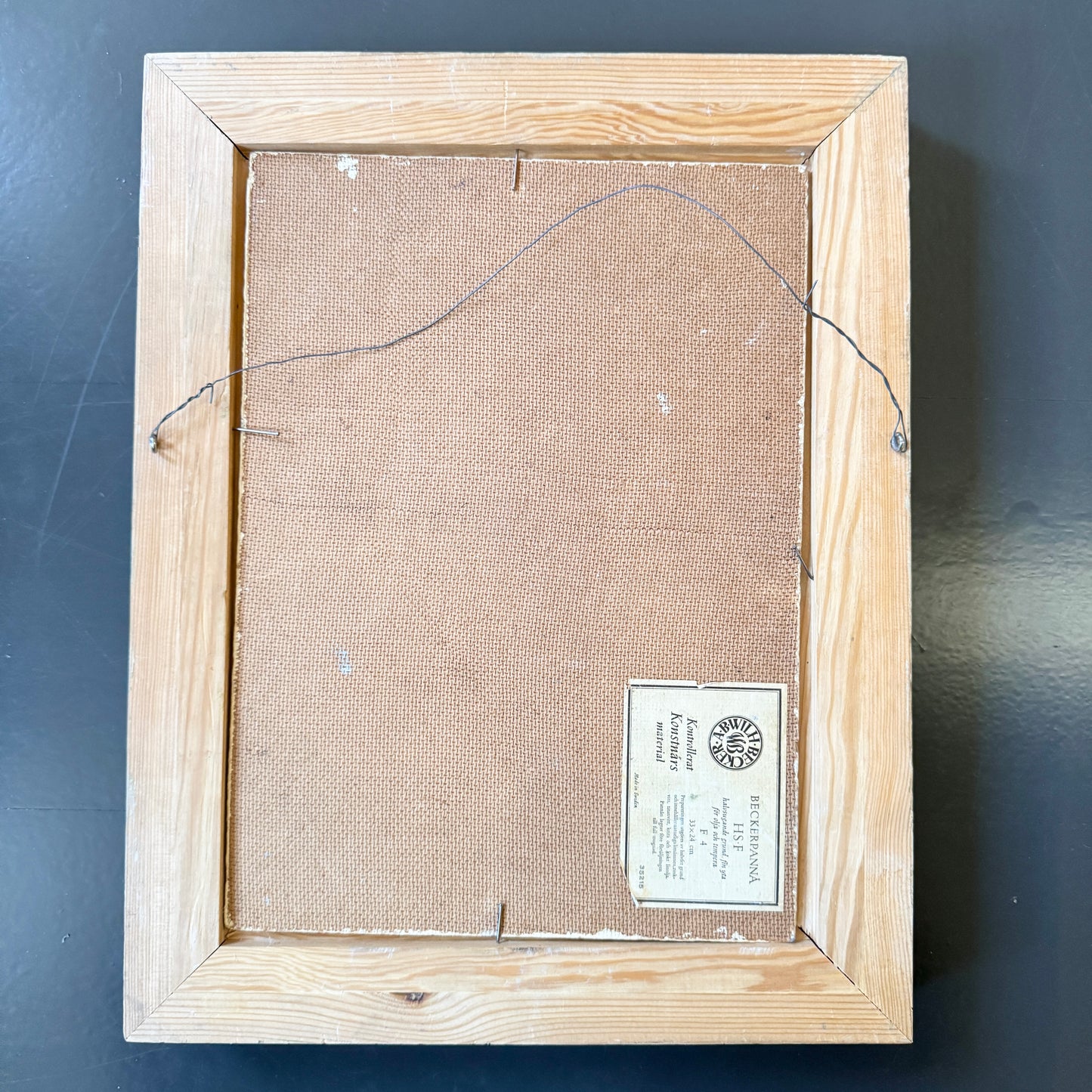 A Swedish Eye on Paris. Vintage Oil Painting Sacré-Cœur.