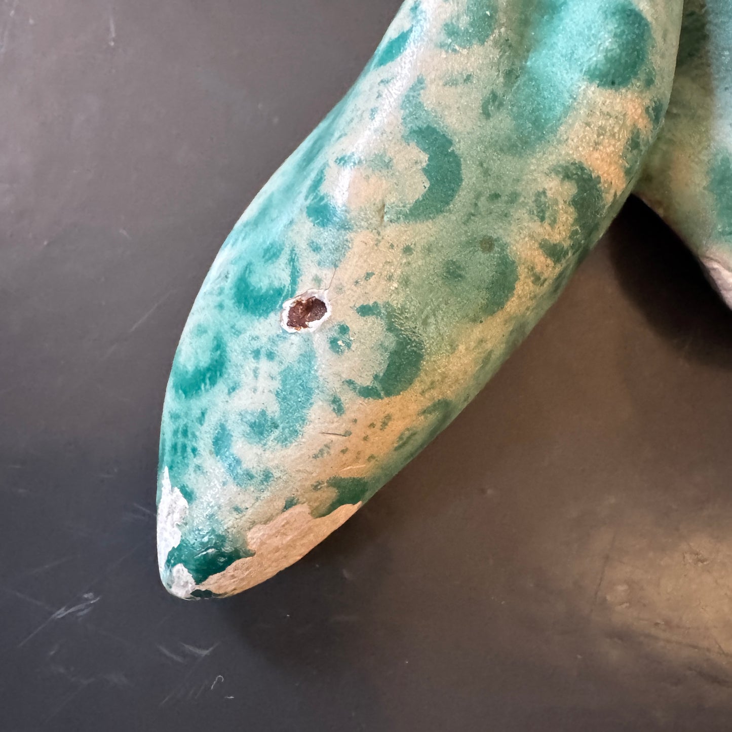 Vintage ca 1930s Art Deco Ceramic Lady Face Wall Plaque