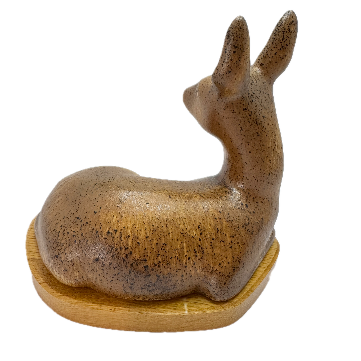 Oskar Hartung for EGO Lidköping, Sweden. Large Vintage Stoneware Deer Figurine