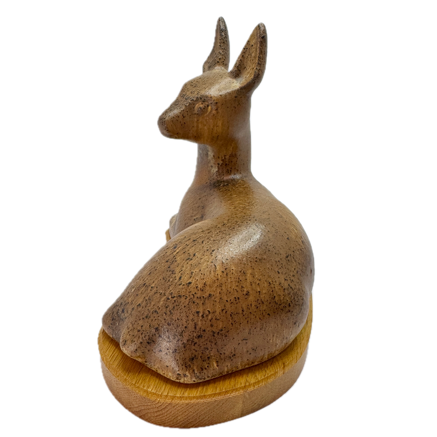 Oskar Hartung for EGO Lidköping, Sweden. Large Vintage Stoneware Deer Figurine