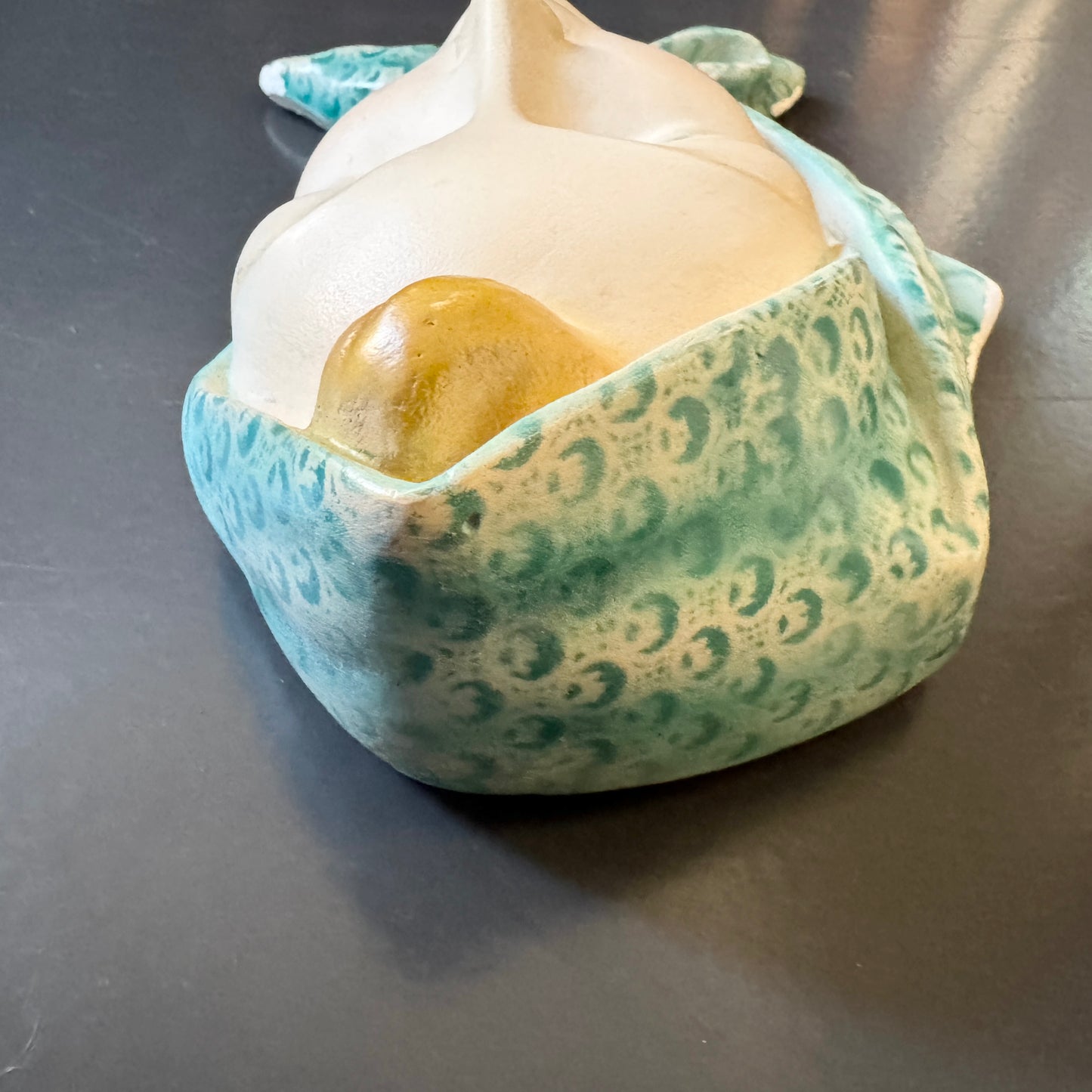 Vintage ca 1930s Art Deco Ceramic Lady Face Wall Plaque