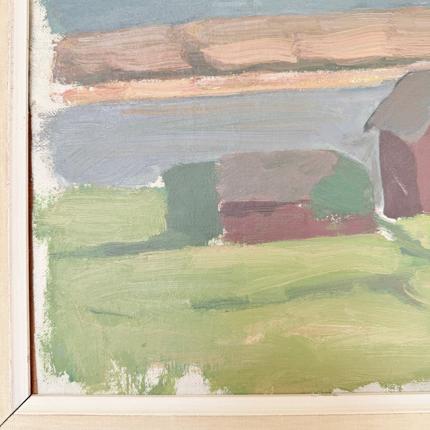 Pastoral Calm, Vintage  Mid-century Swedish Oil Painting by Sture Ekengren
