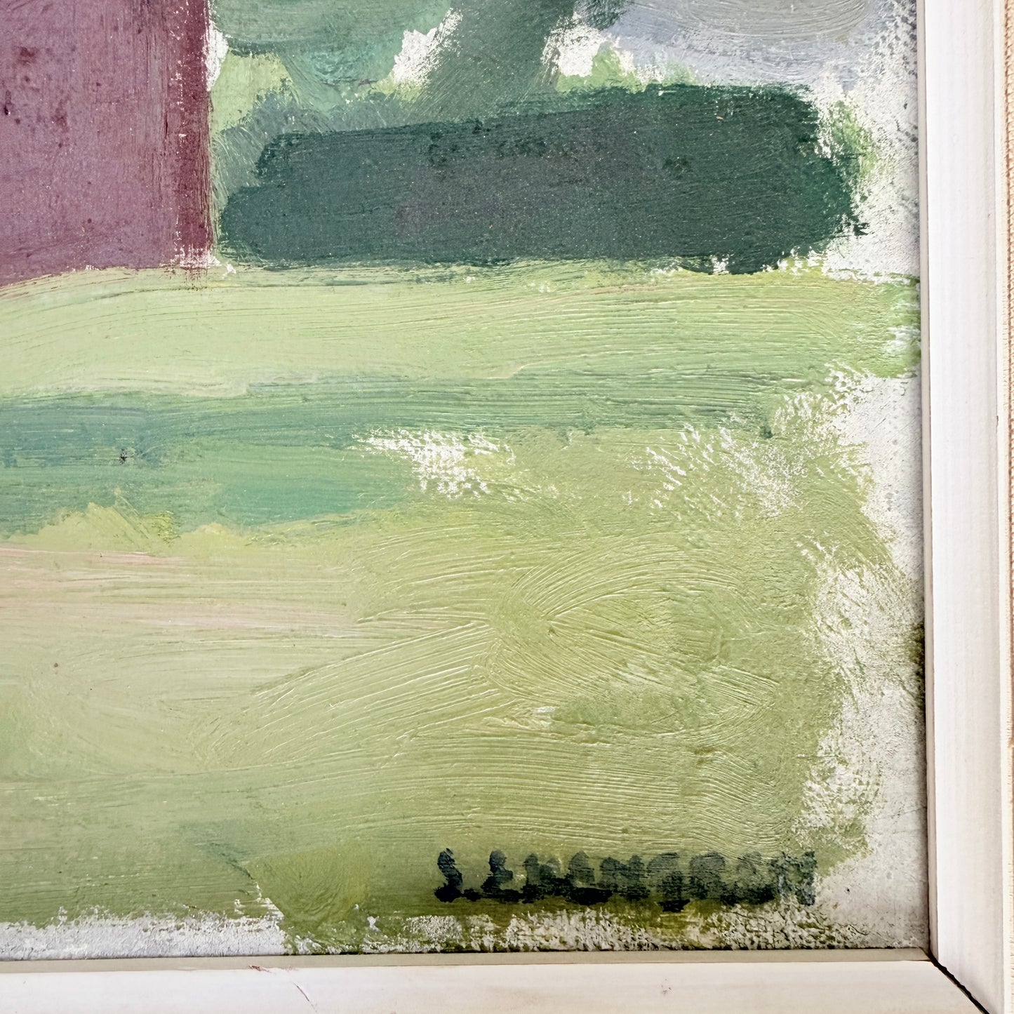 Pastoral Calm, Vintage  Mid-century Swedish Oil Painting by Sture Ekengren