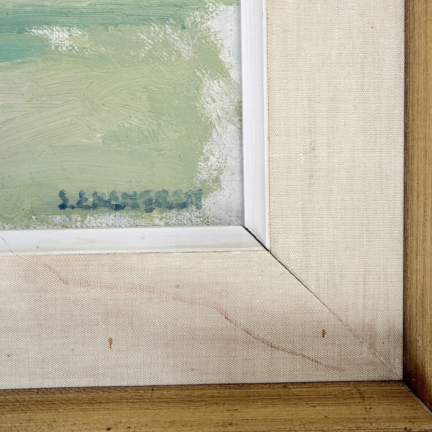 Pastoral Calm, Vintage  Mid-century Swedish Oil Painting by Sture Ekengren