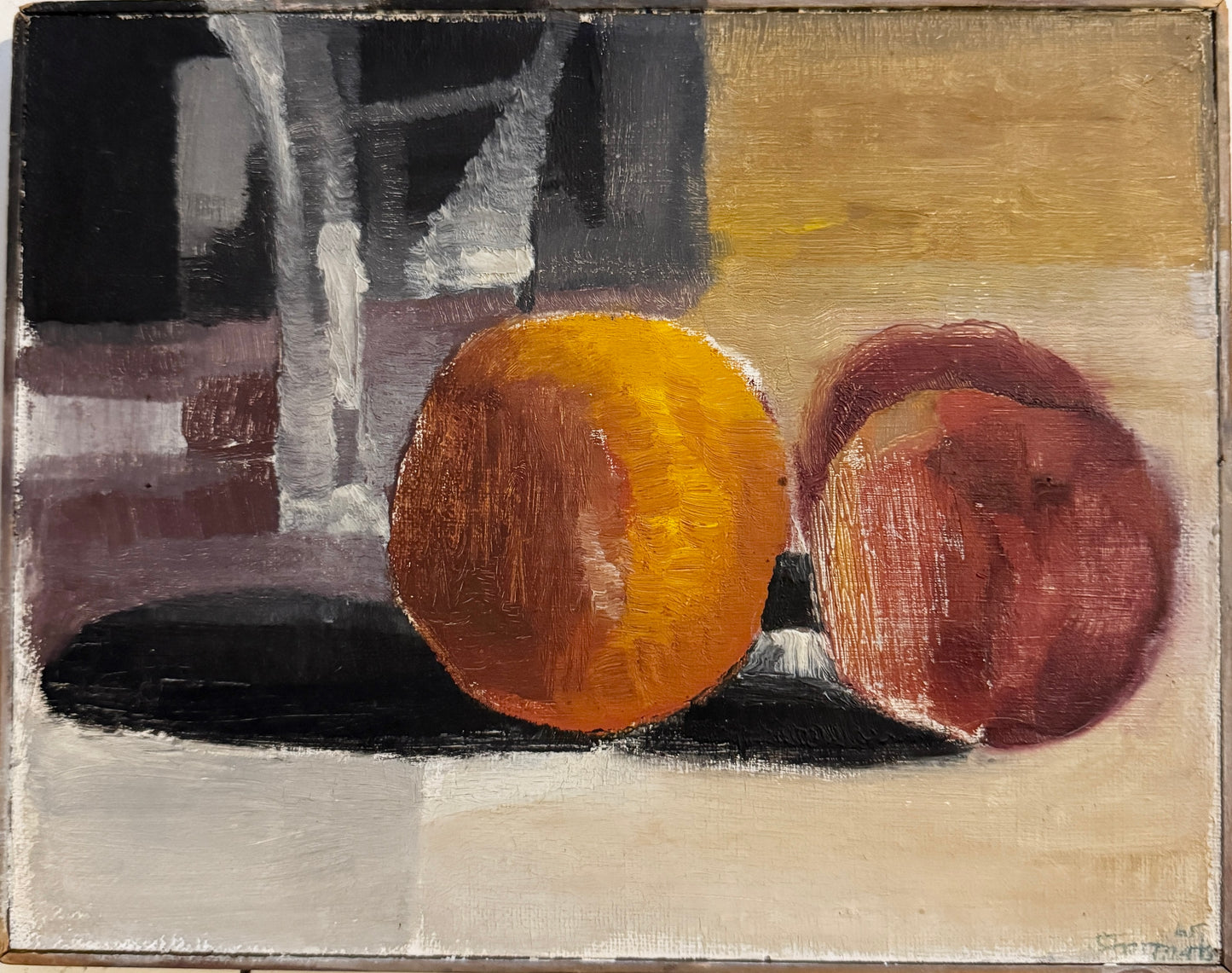 Mid-Century Tabletop. Vintage Swedish Abstract Still Life by Bror Stormats.