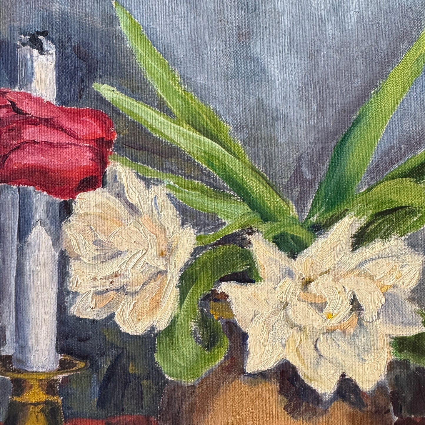 Traces of a Lady, 1936. Vintage Swedish Oil Painting.