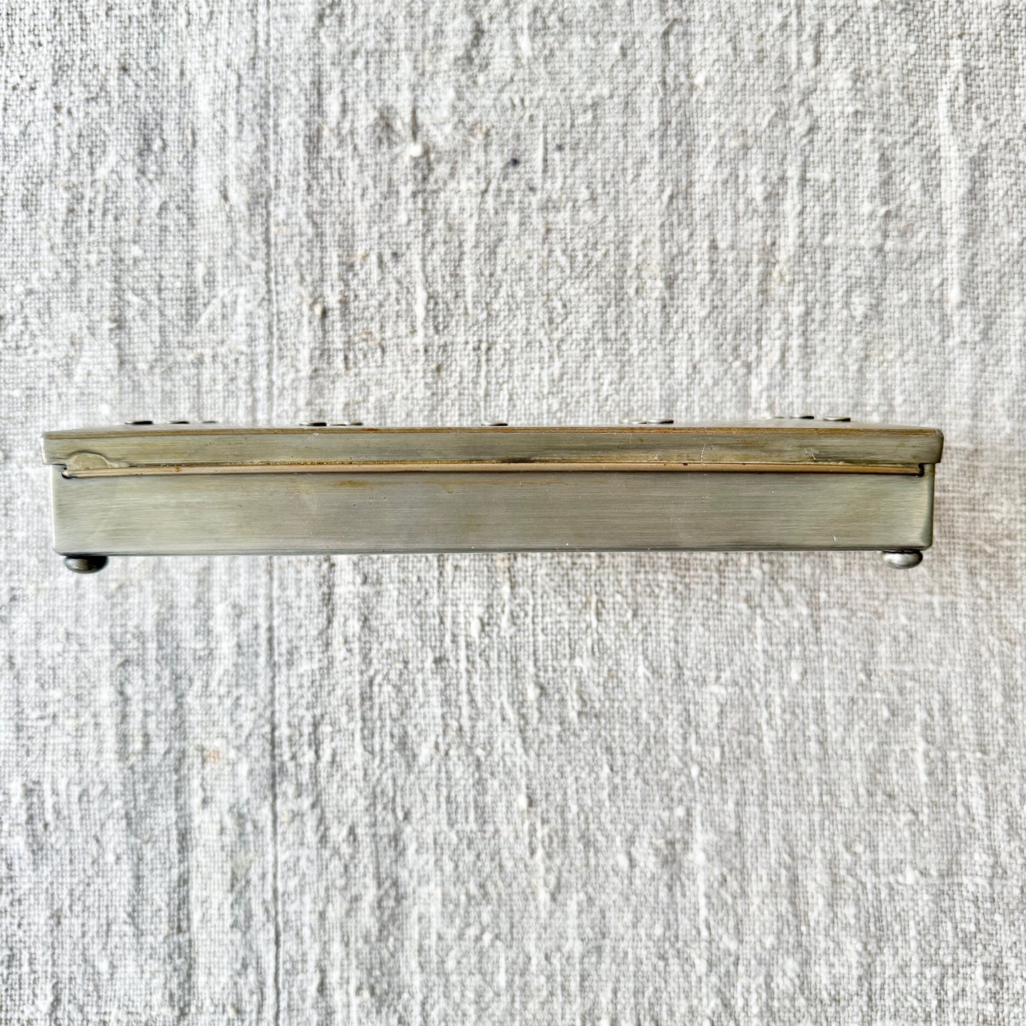 Norway ca 1960. Vintage Mid Century Modern Pewter Box.
