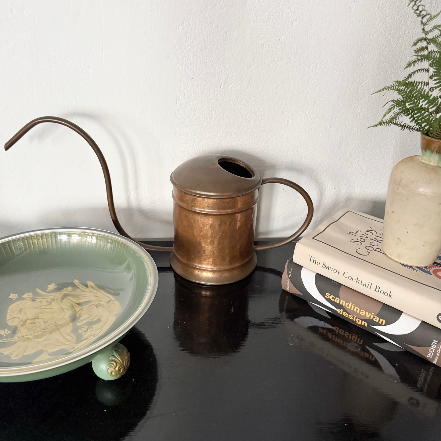 Scandinavia. Vintage Mid-Century Modern Copper Watering Can, ca 1950