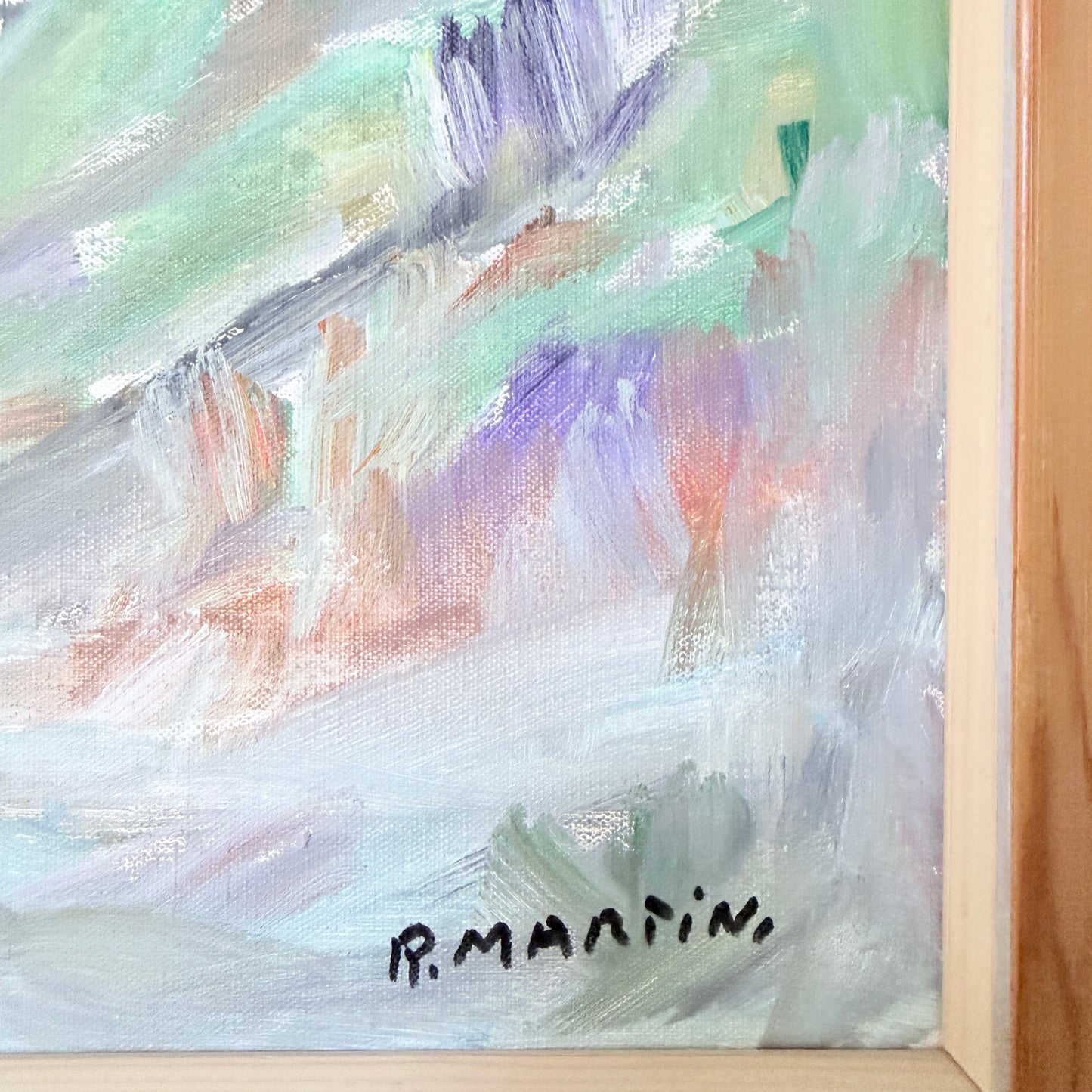 Granite Hills. Vintage Swedish Oil Painting by Yrjö Edelmann