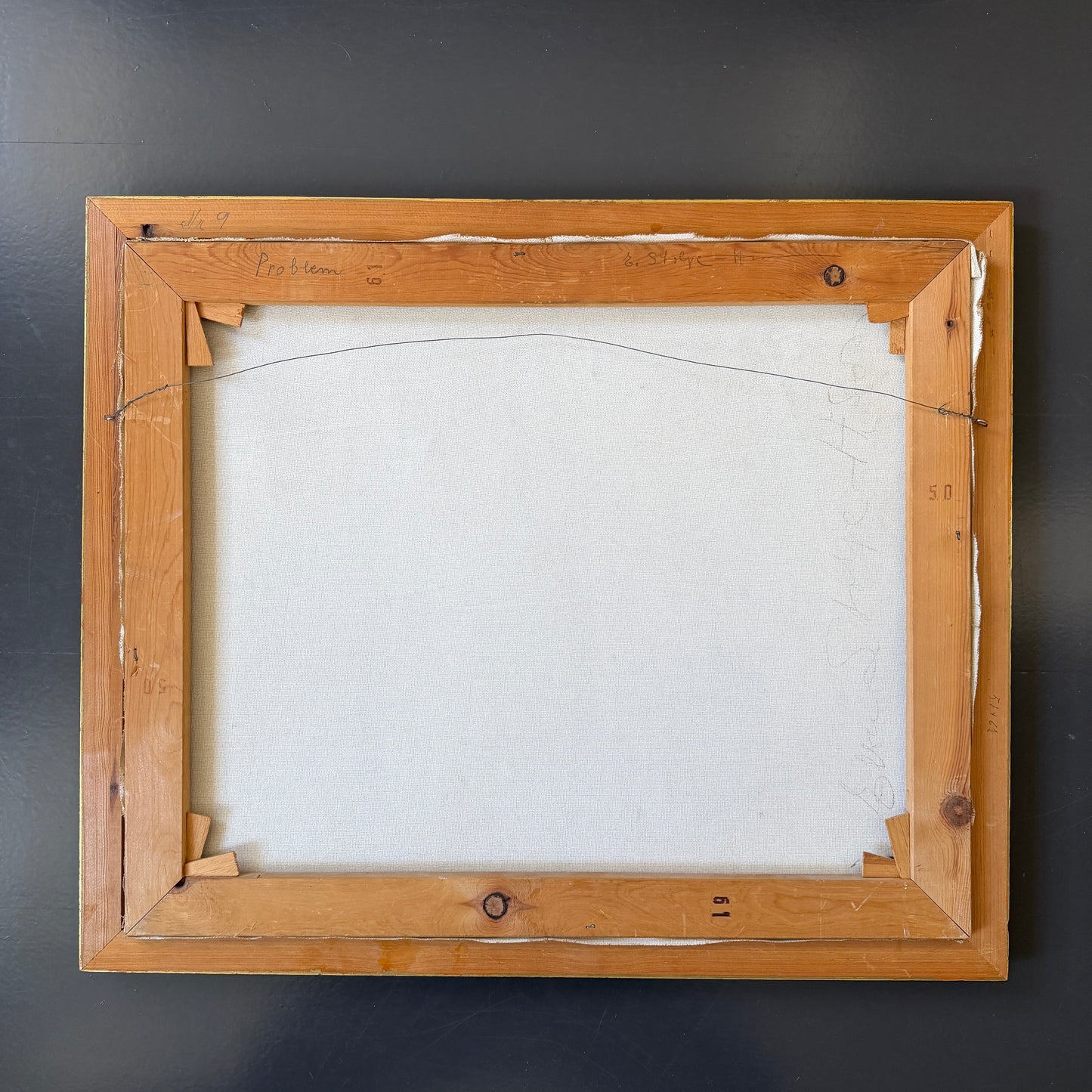 "Problem". Large Oil Painting by Elsa Viola Stolpe-Hansson 1950s