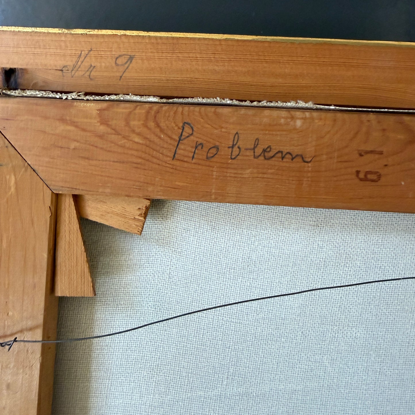 "Problem". Large Oil Painting by Elsa Viola Stolpe-Hansson 1950s