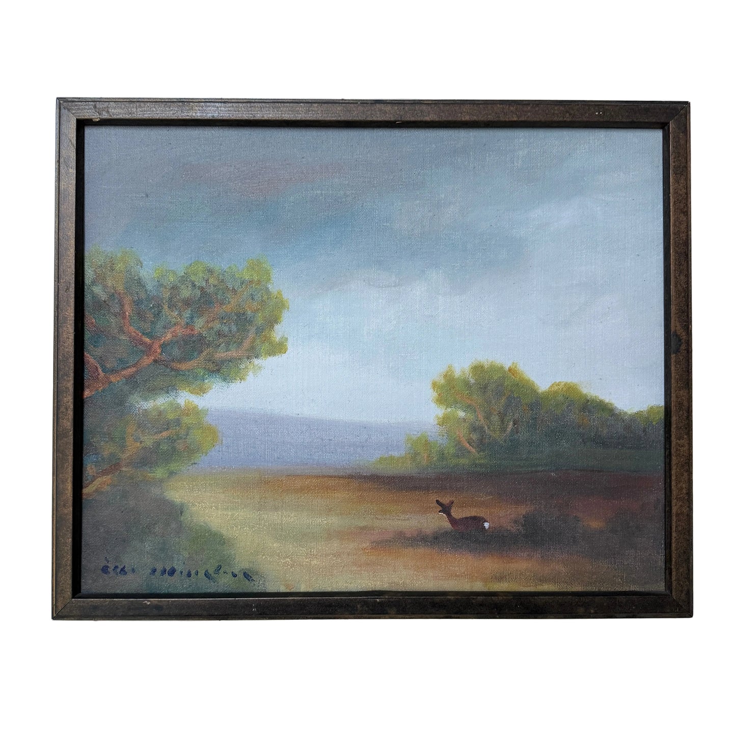Into the Open. Vintage Swedish Oil Painting.