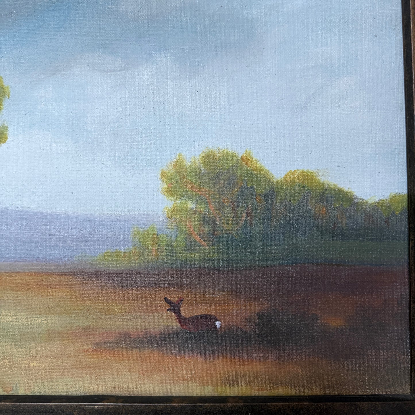Into the Open. Vintage Swedish Oil Painting.