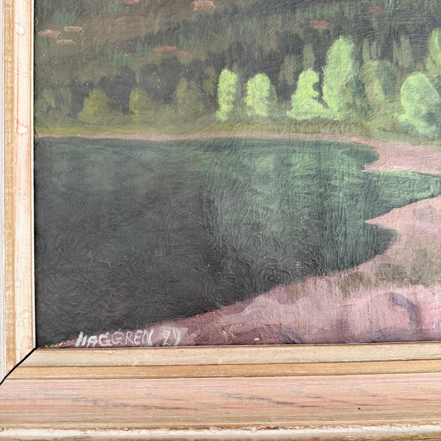 Nordic Serenity 1929. Vintage Swedish Oil Painting by Haggren.