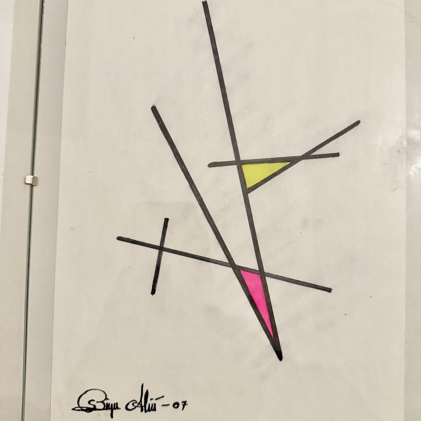 Birger Alsiö, Sweden. Two Mixed Media Drawings.