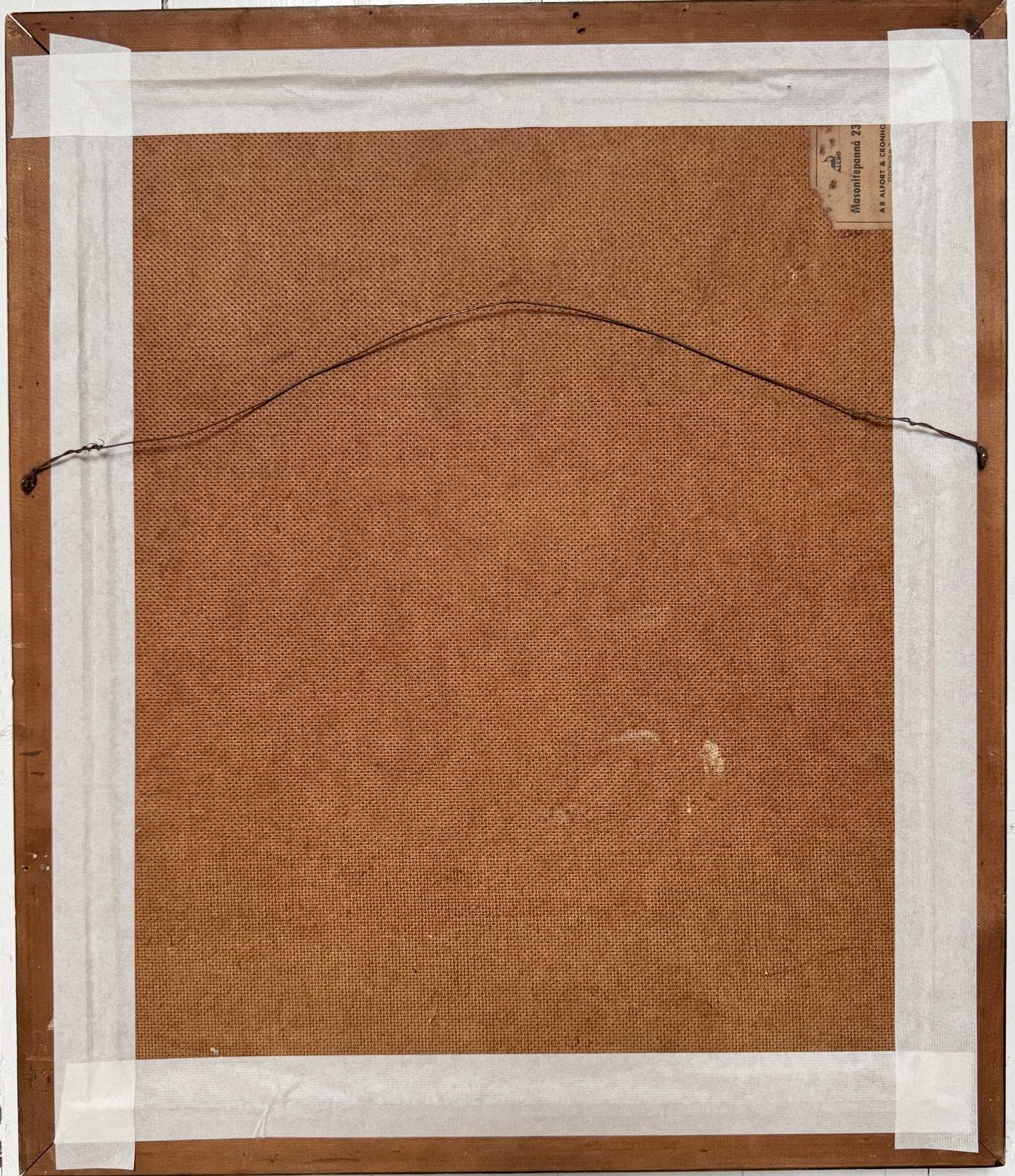 After the Cold 1947. Vintage Swedish Oil Painting.