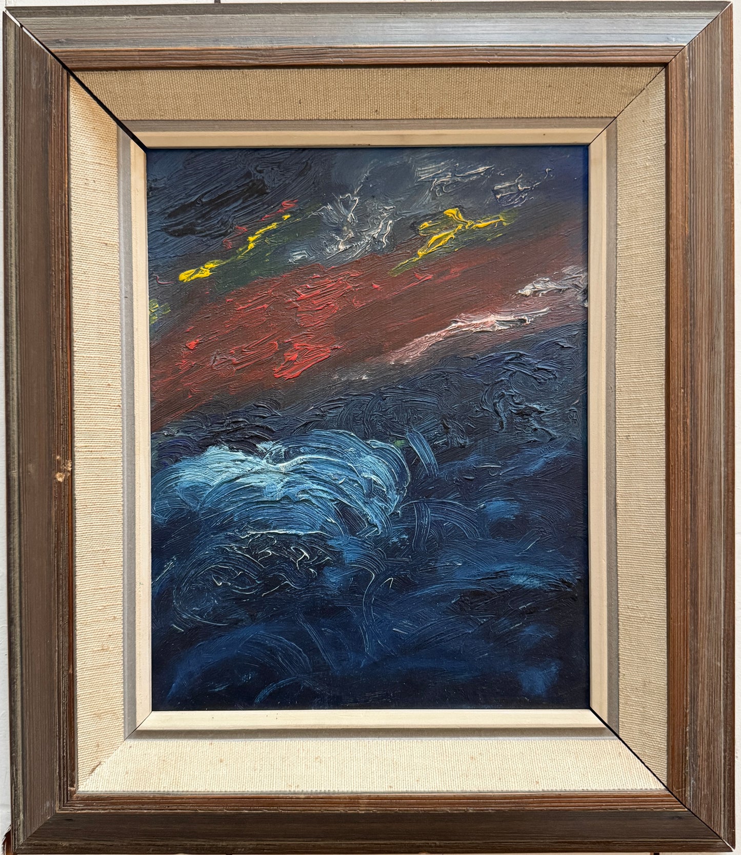 Dark Waters. Vintage Swedish Oil Painting.