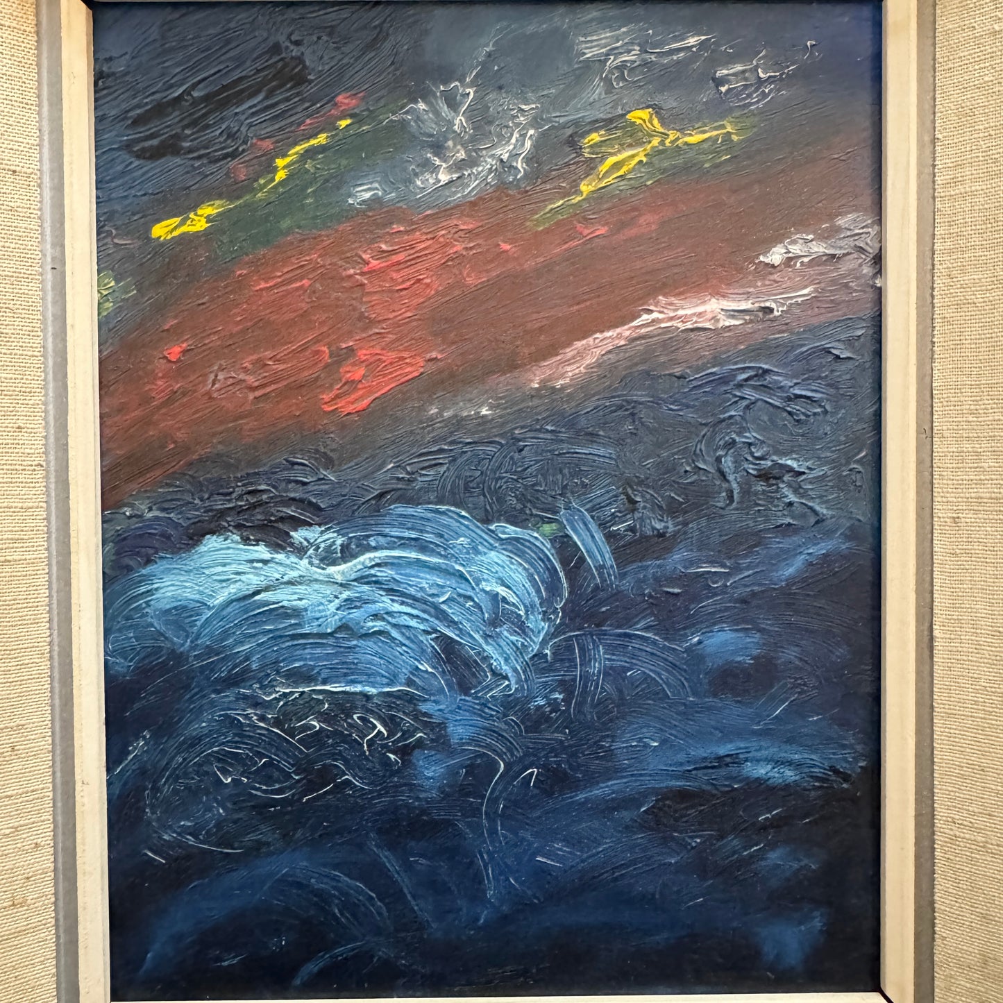 Dark Waters. Vintage Swedish Oil Painting.