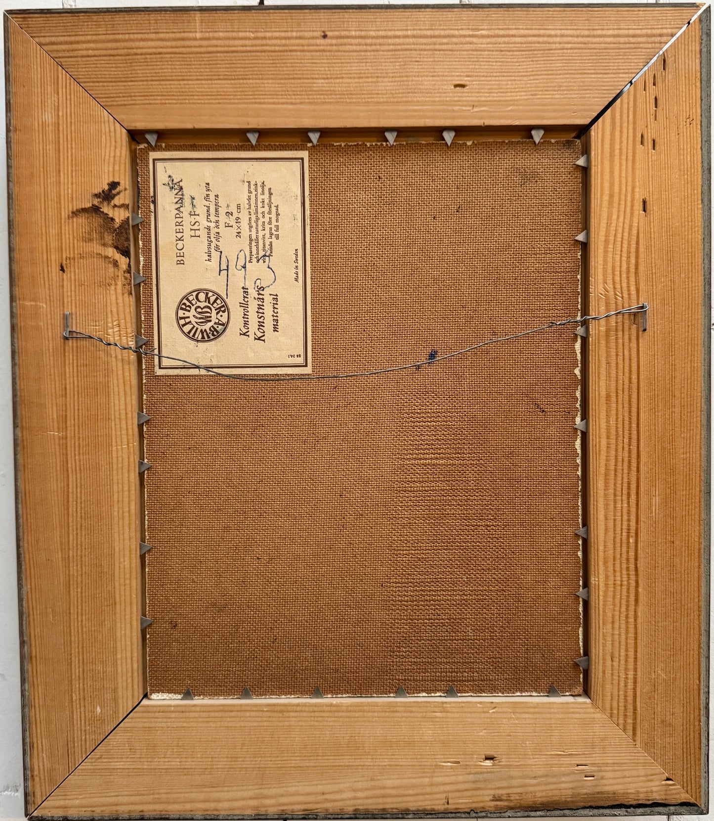 Dark Waters. Vintage Swedish Oil Painting.