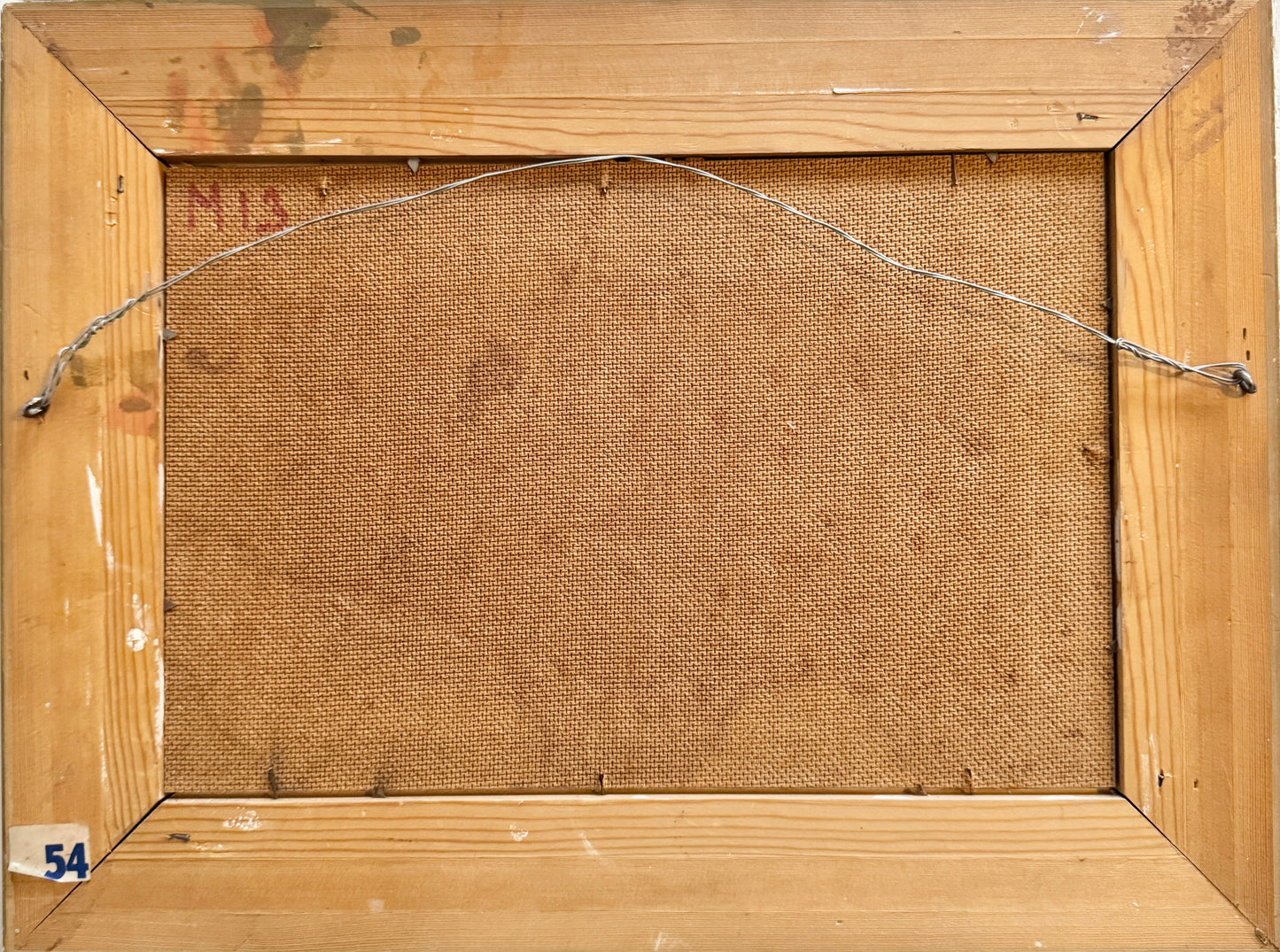 When the Fields Fall Silent 1930. Vintage Swedish Oil Painting by Erik Tryggelin