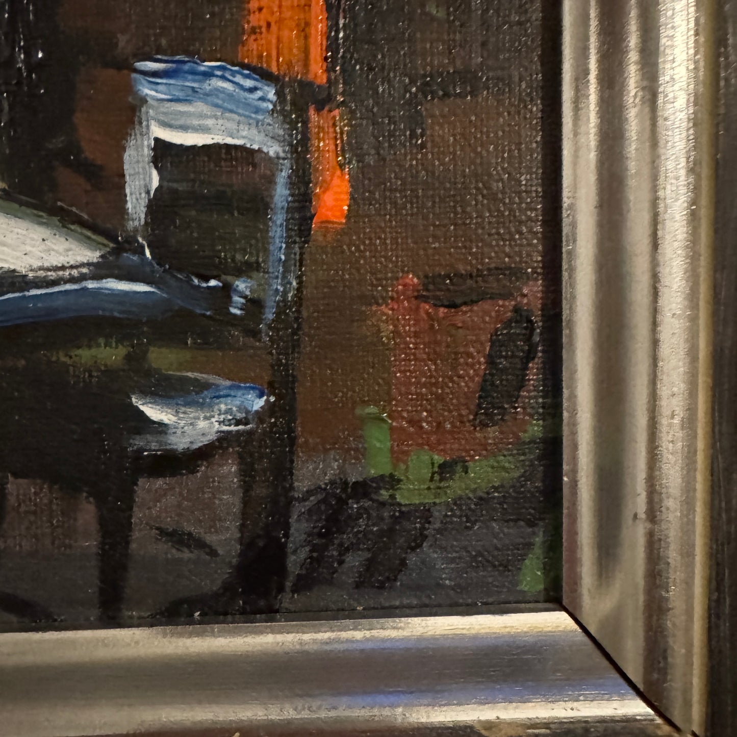 When the Room Breathes. Vintage Swedish Oil Painting.