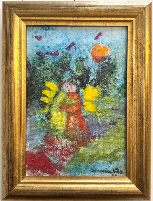 Where Colors Embrace. Vintage Swedish Oil Painting by Catharina Köhler
