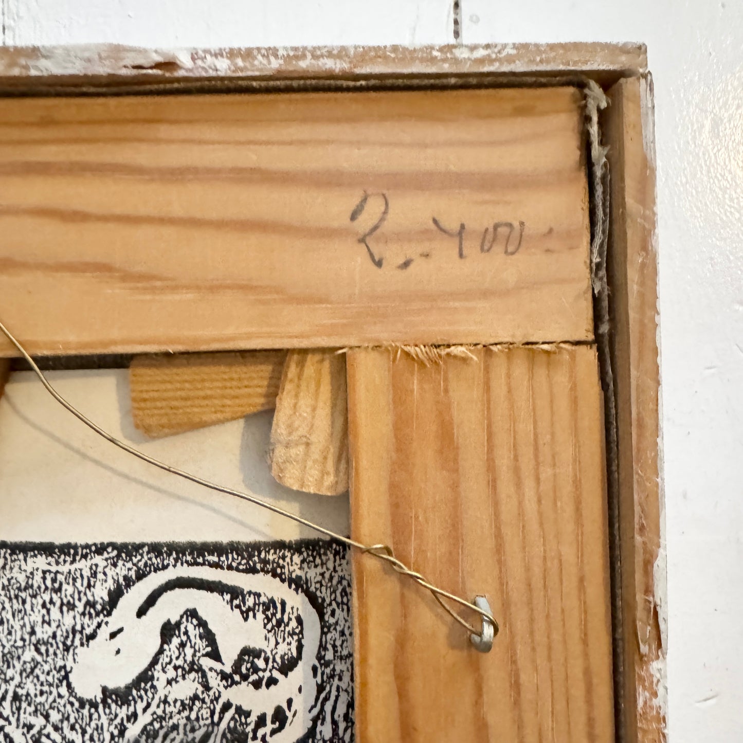 The Guitar Musician. Vintage Swedish Oil Painting by Gunnar Johansson