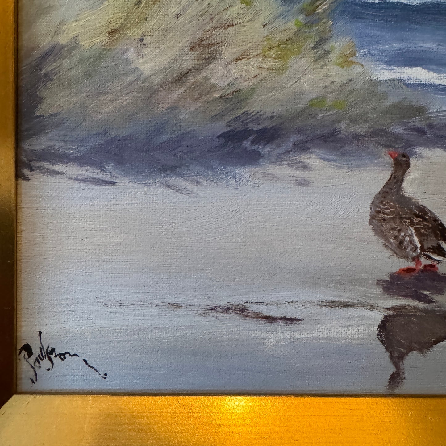 Companions of the Tide. Vintage Swedish Oil Painting by Henning Paulsson