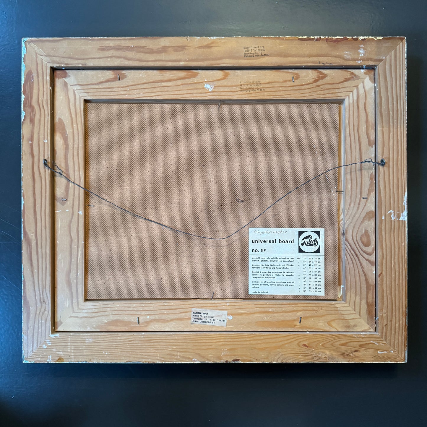 Snowbound Silence. Vintage Swedish Oil Pinting by Einar Krüger