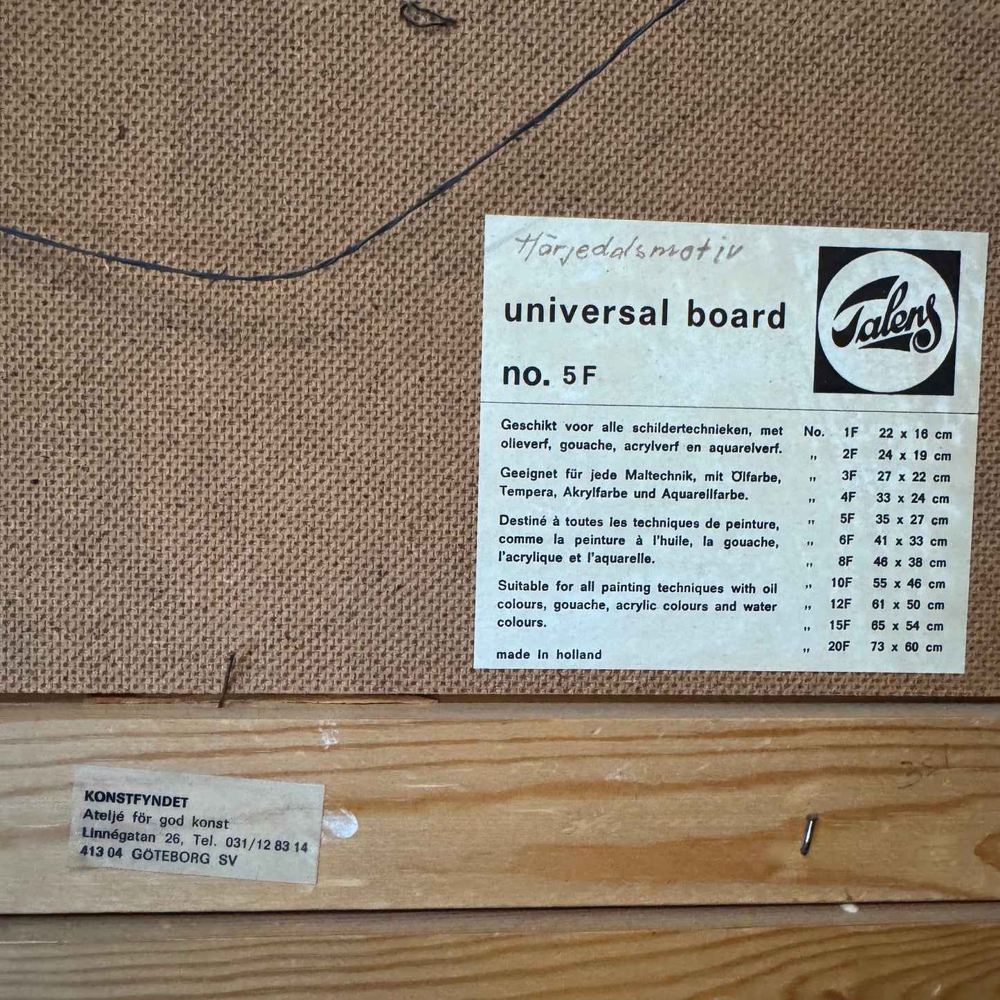 Snowbound Silence. Vintage Swedish Oil Pinting by Einar Krüger