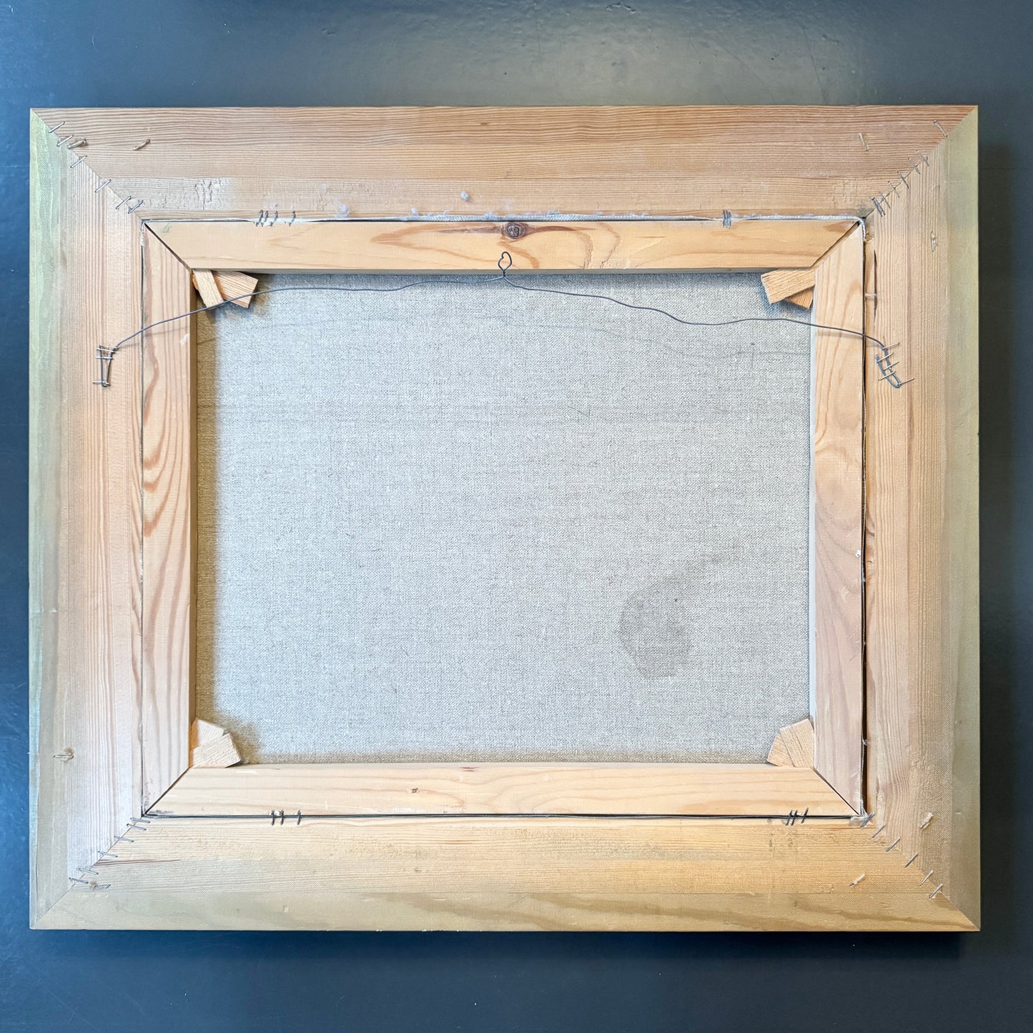 White Wings in Flight. Vintage Swedish Oil Painting by Bertil Widbrant